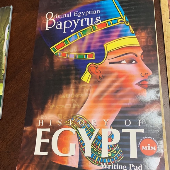 2 Spiral Papyrus Writing Notepads ~ Art ~ Stationary - Picture 2 of 7